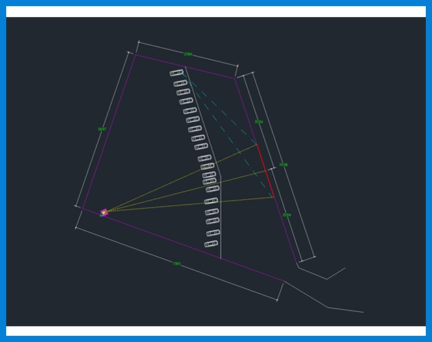 貝視曼 異形場地  露天汽車影(yǐng)院規劃設計圖 CAD 平面圖